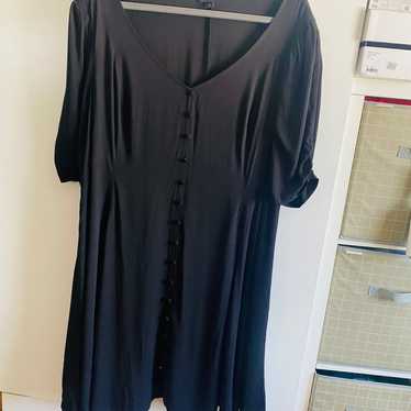 Torrid Button-Down Black Dress