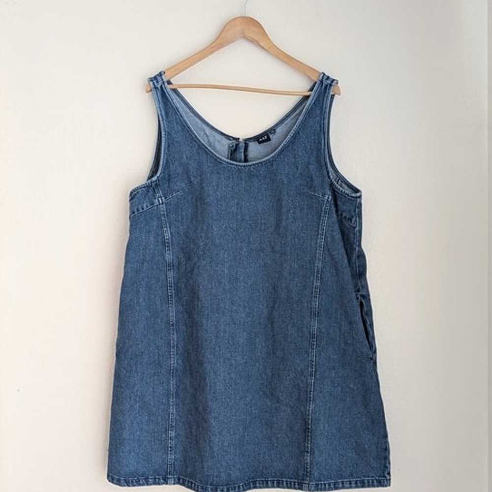 Gap sleeveless denim dress, mini denim dress, siz… - image 1