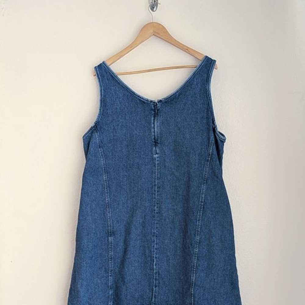 Gap sleeveless denim dress, mini denim dress, siz… - image 4