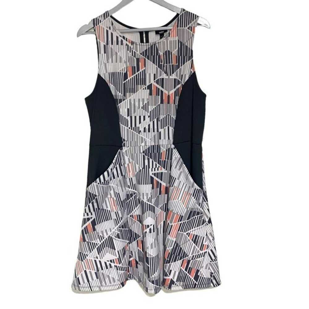 Mossimo XXL Plus-size black white abstract print … - image 2