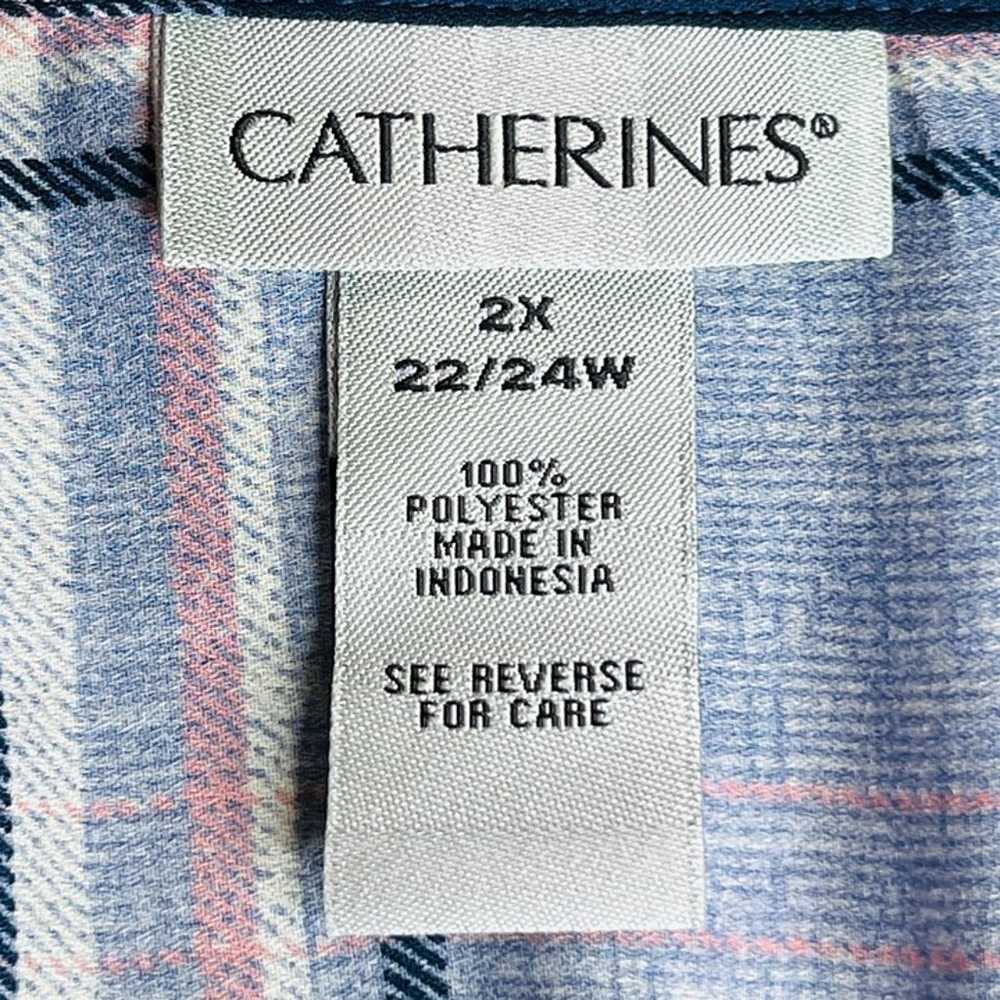 Catherines Tunic Dress Women's Size 2X Plaid Butt… - image 12