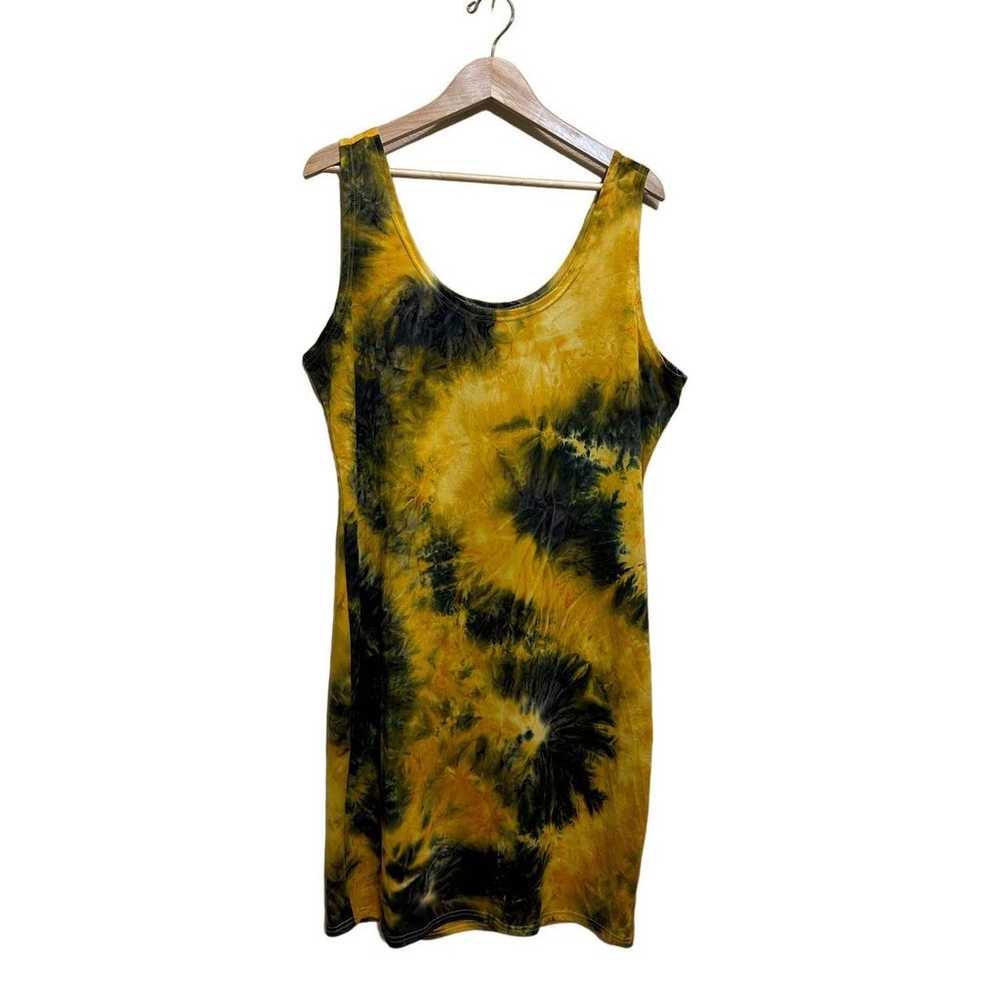 Mlle Gabrielle Tie Dye Sleeveless Dress 2X Midi C… - image 1