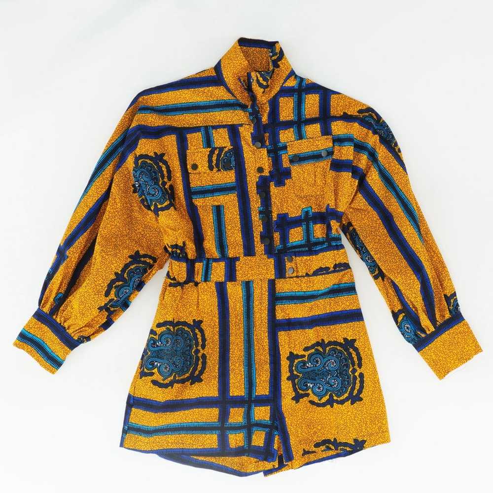 African dress 2X Ofuure Multi Graphic Romper - image 1