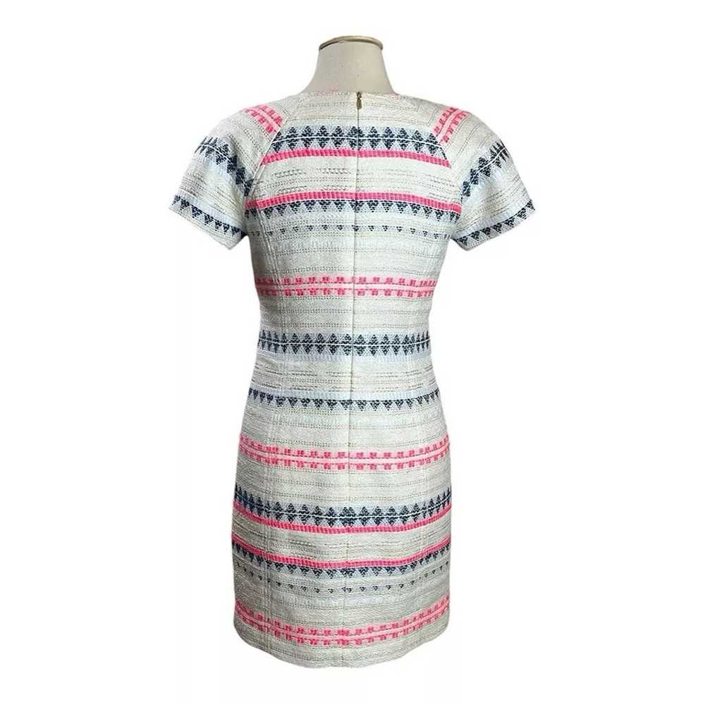 Trina Turk Angela Tweed Dress 6 Pockets Blue Pink… - image 3