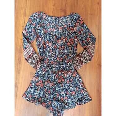 AMERICAN EAGLE FLORAL SUMMER ROMPER SM