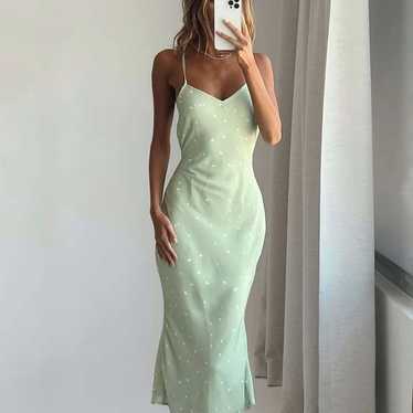 Princess Polly On Cloud Nine Midi Dress Green