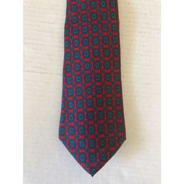 Vintage Hathaway Men's Necktie Tie All Silk Red G… - image 1