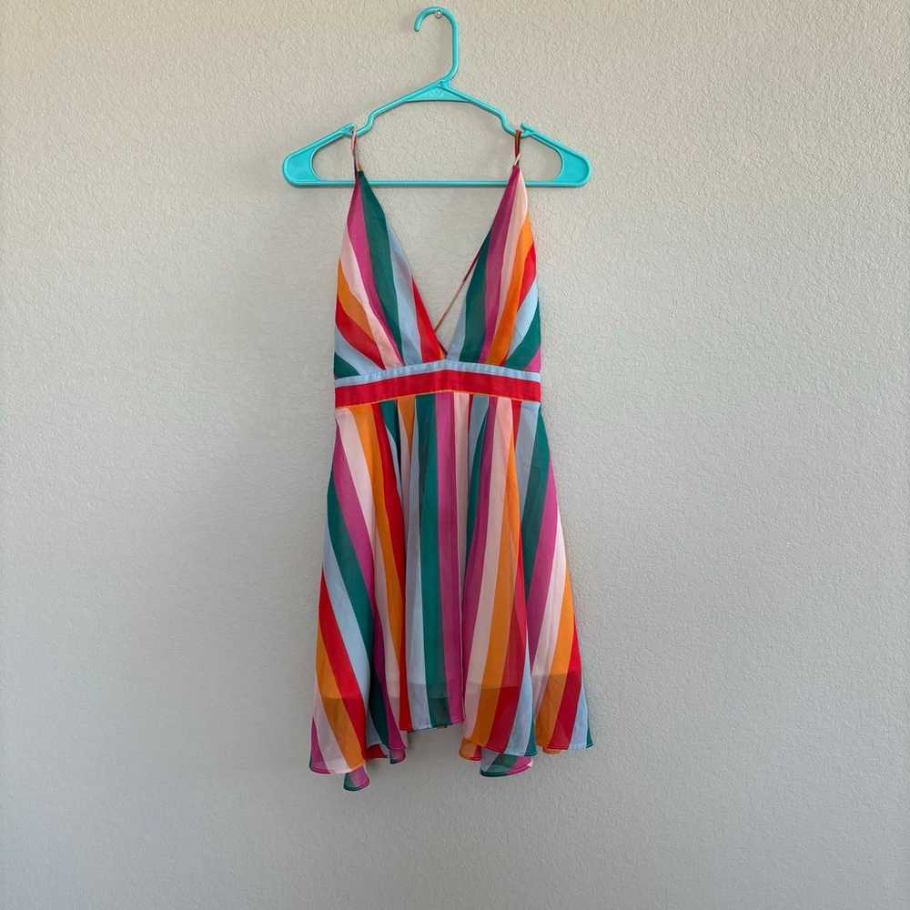 vici essue taste the rainbow mini sundress chiffo… - image 3