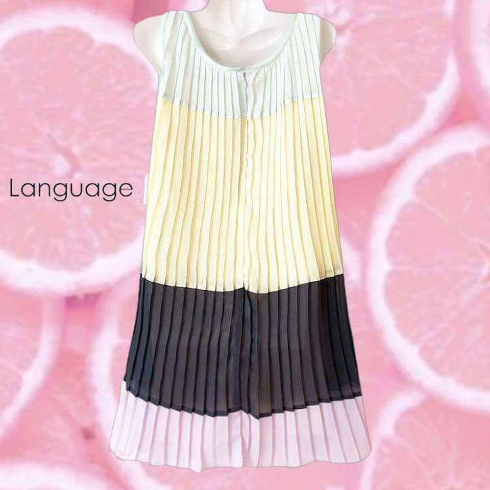 Language Pastel One-piece Dress S - image 2