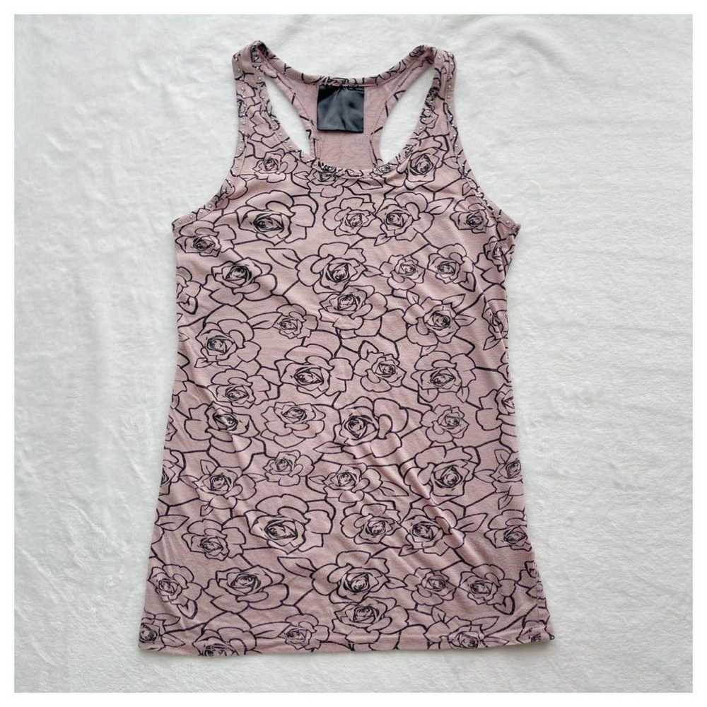 y2k Heisei Era Gal Flower Glitter Stone Tank Top … - image 1