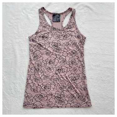 y2k Heisei Era Gal Flower Glitter Stone Tank Top … - image 1