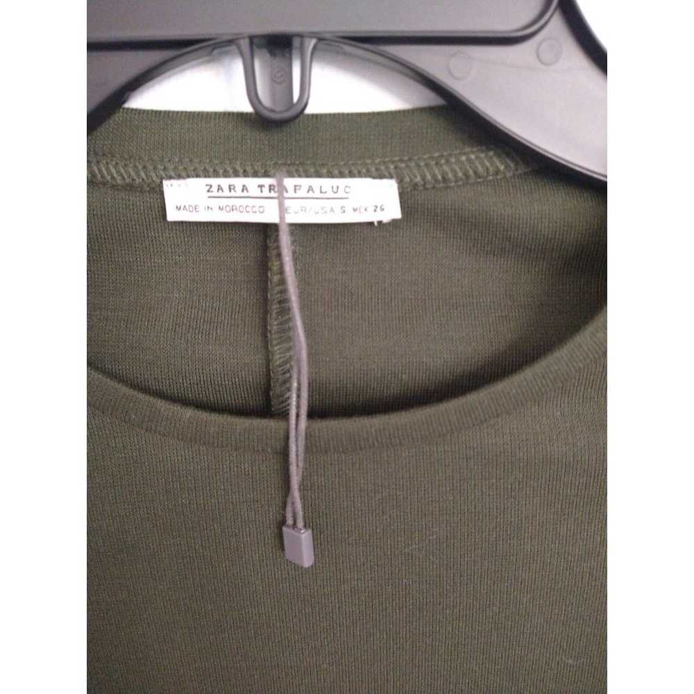 Zara Classic  small olive green tunic/ dress - image 7