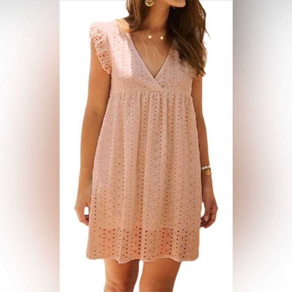 Pink Lily Womens Pink/Peach Eyelet Romper Dress. … - image 2