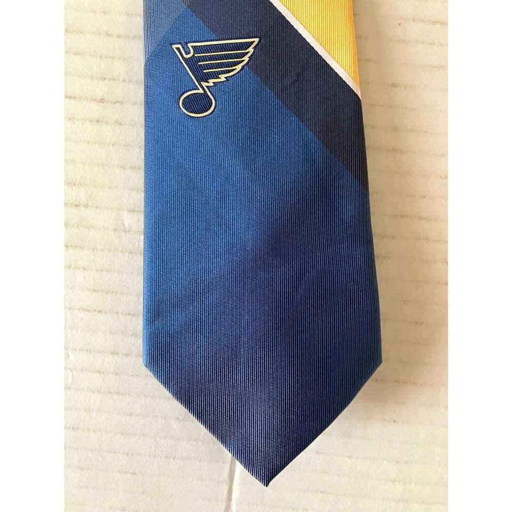 NHL NHL Men's Necktie Tie Polyester St. Louis Blu… - image 2