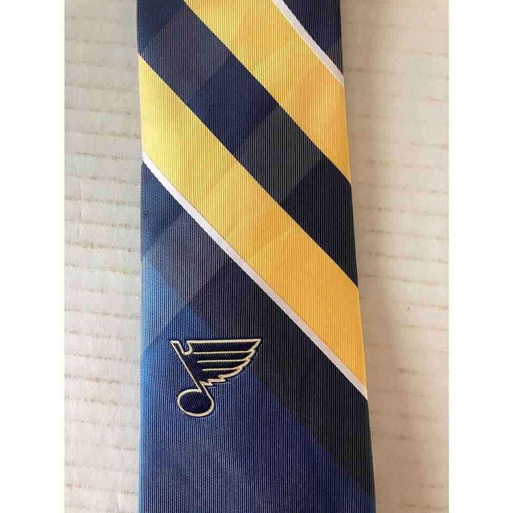 NHL NHL Men's Necktie Tie Polyester St. Louis Blu… - image 3