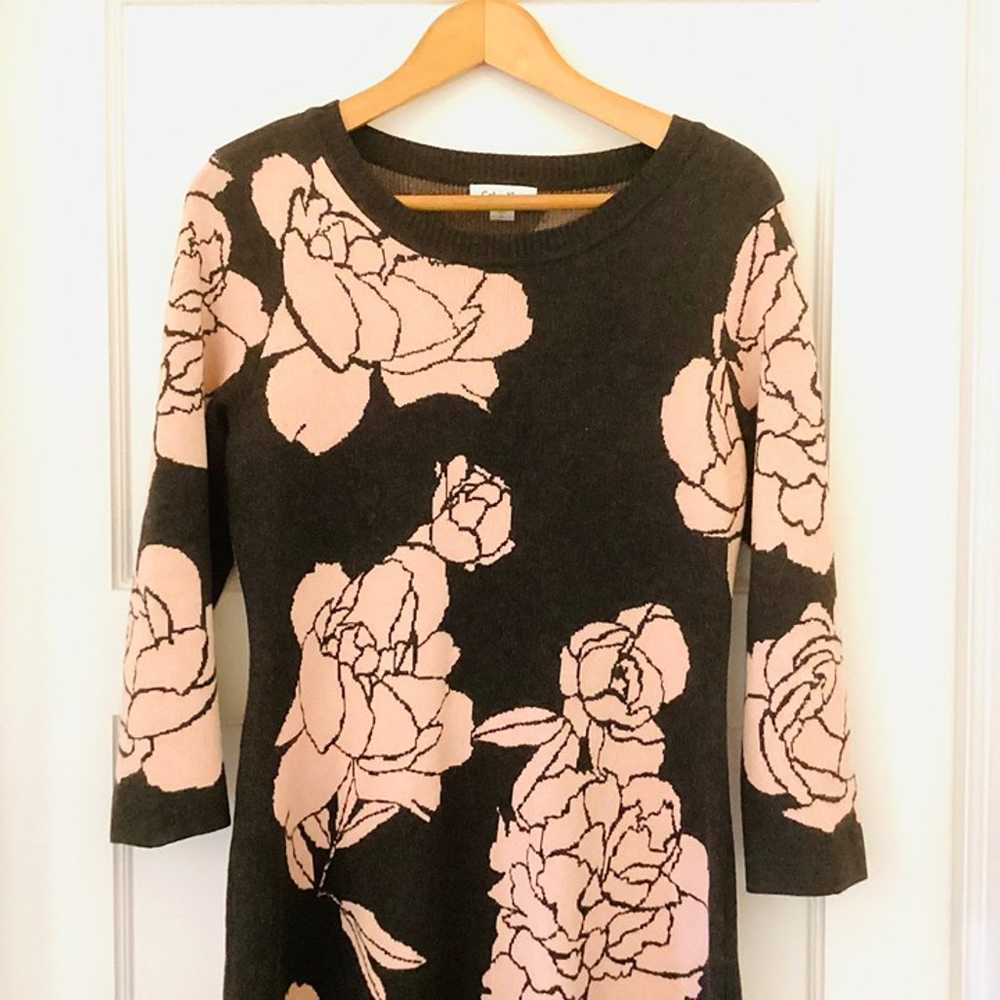 Calvin Klein Womens Large Floral Print 3/4 Sleeve… - image 4