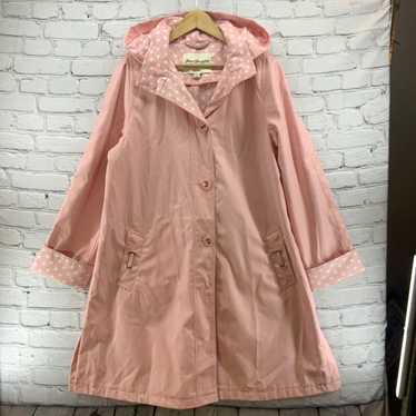 Jim Thompson Norm Thompson Pink Polka Dot Trench C