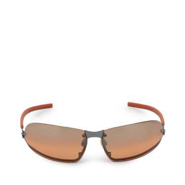 Brown Chanel CC Rimless Sport Sunglasses