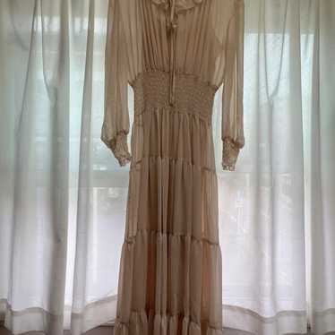 Dress, one-piece, chiffon fabric. - image 1