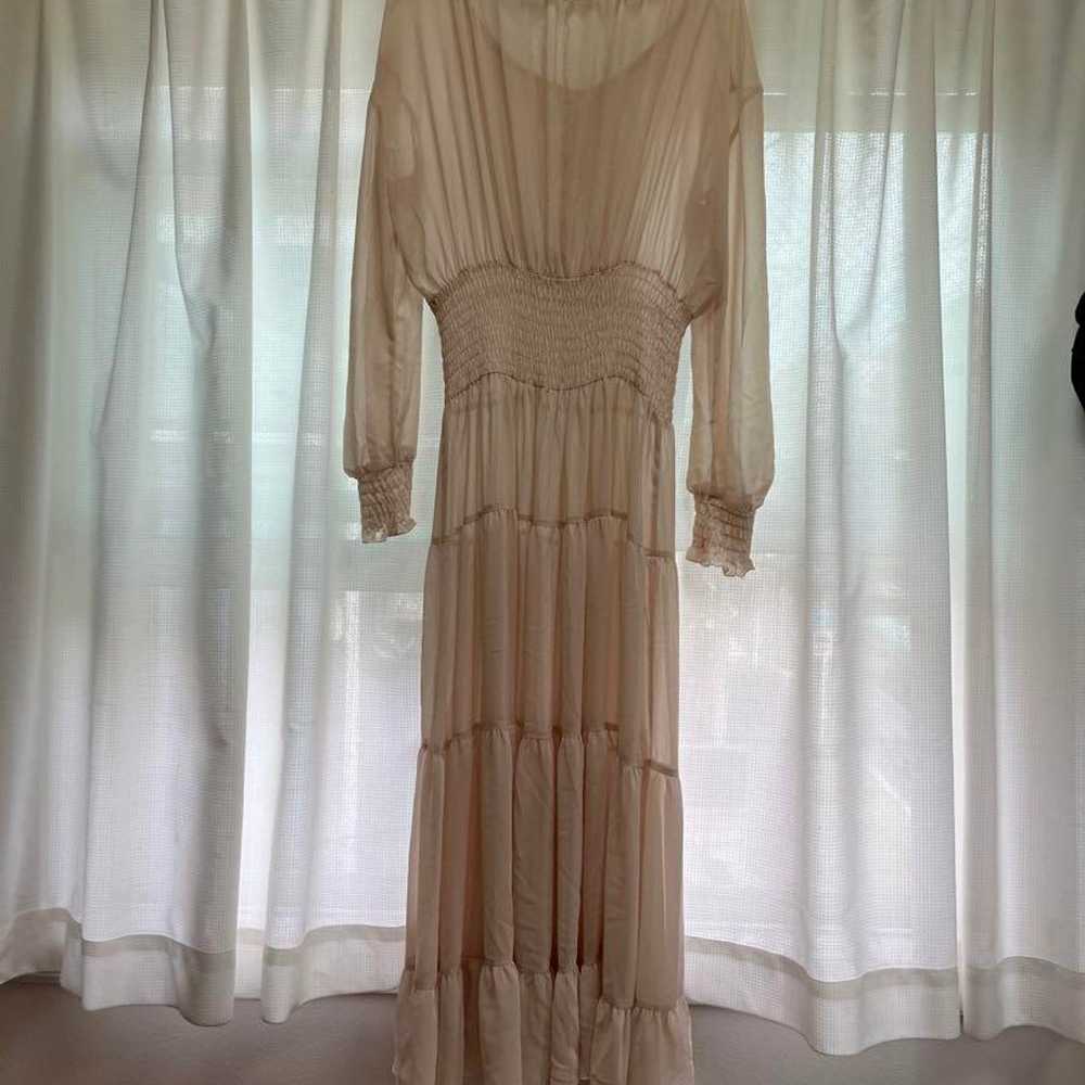 Dress, one-piece, chiffon fabric. - image 6