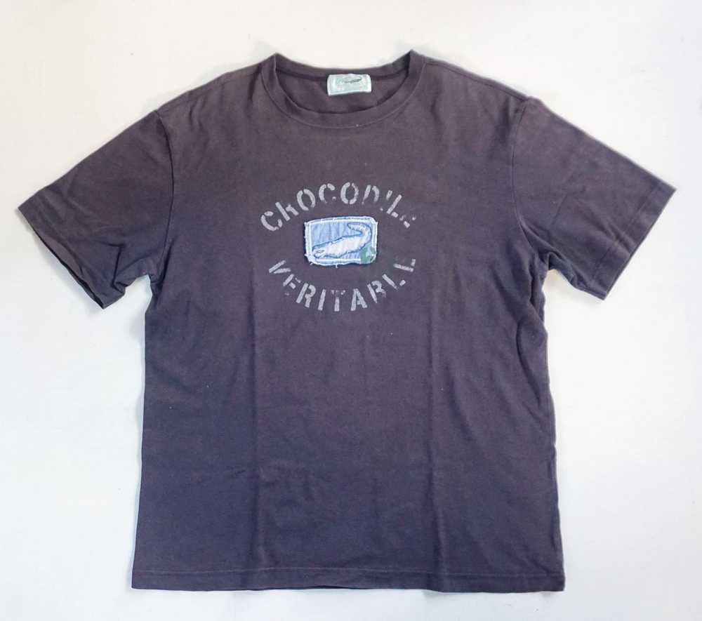 Other × Tee × Vintage CROCODILE Spell Out Patchwo… - image 1