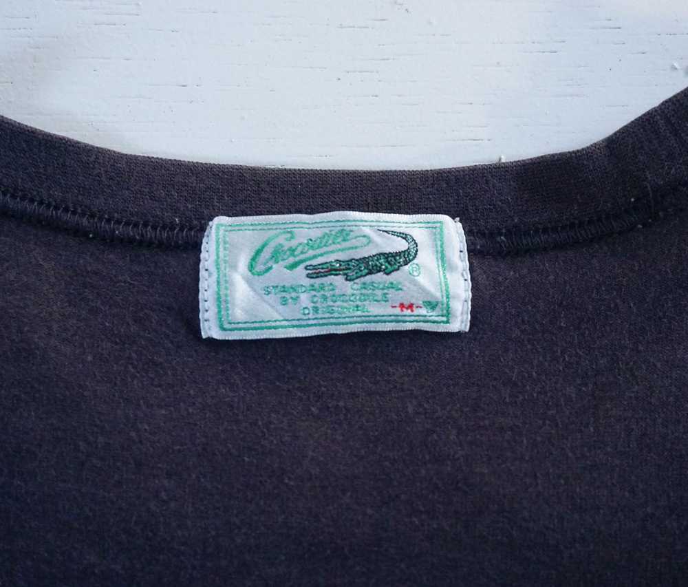 Other × Tee × Vintage CROCODILE Spell Out Patchwo… - image 4