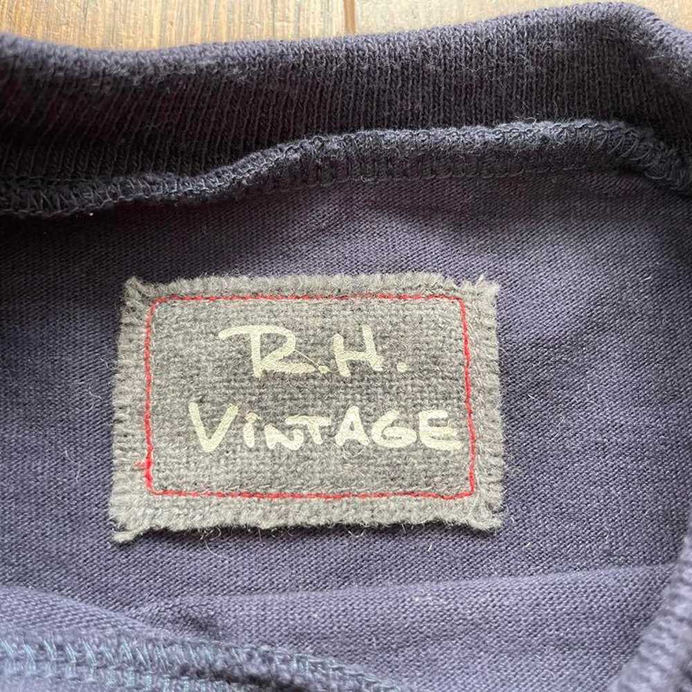 R.H. VINTAGE Seven-Point Length T-shirt Navy Ron … - image 2