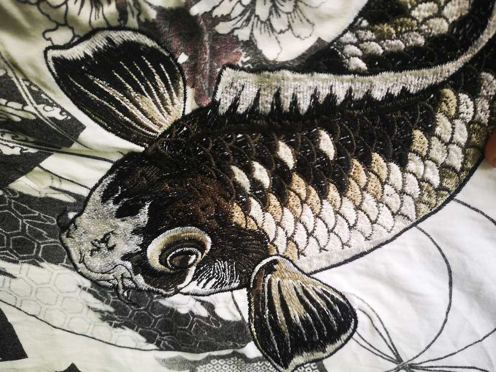 Japanese Brand × Sukajan T Shirts Shirt Koi Fish … - image 7