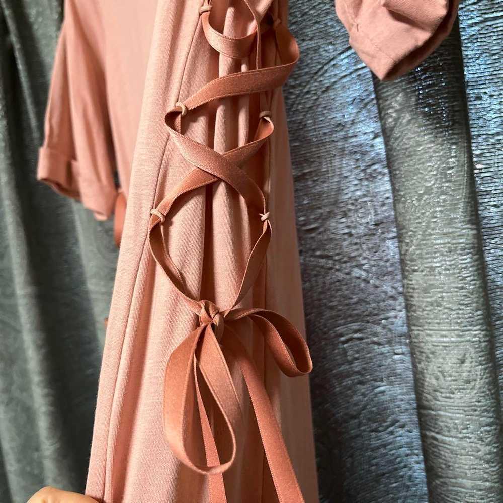 Salmon pink dress. - image 2