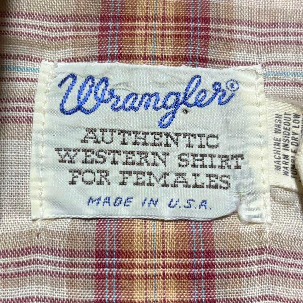 70's Wrangler ladies western shirt - image 3