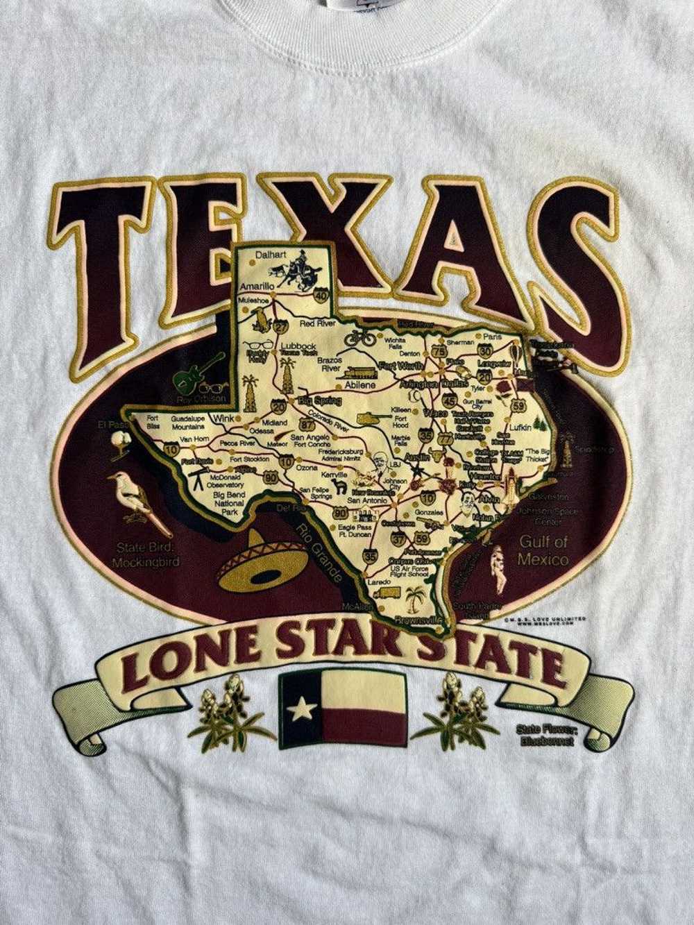 Jerzees Vintage Texas Map Lone Star State Jerzees… - image 2