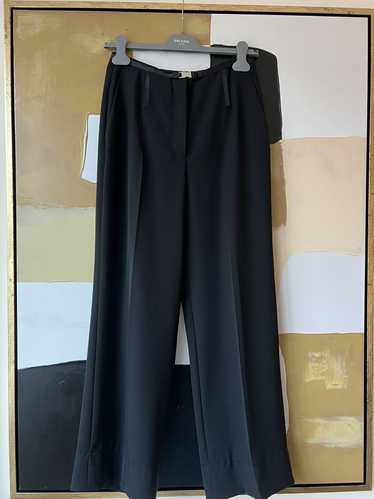 Prada Black Prada Pant w Silver Buckle Belt