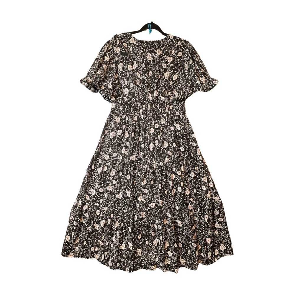 NWOT Women's Dizzy Lizzy Floral Dress Black White - image 2