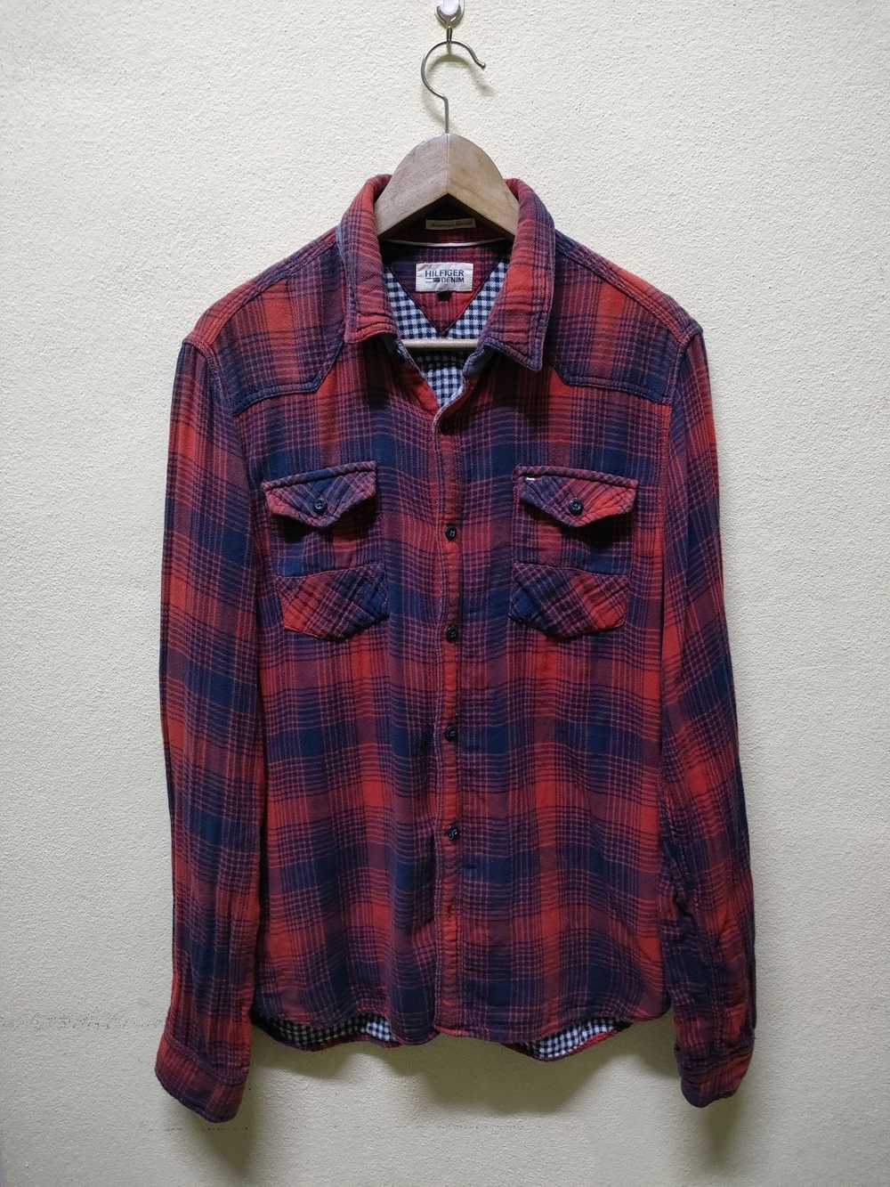 Flannel × Tommy Hilfiger Hilfiger Denim Flannel D… - image 1