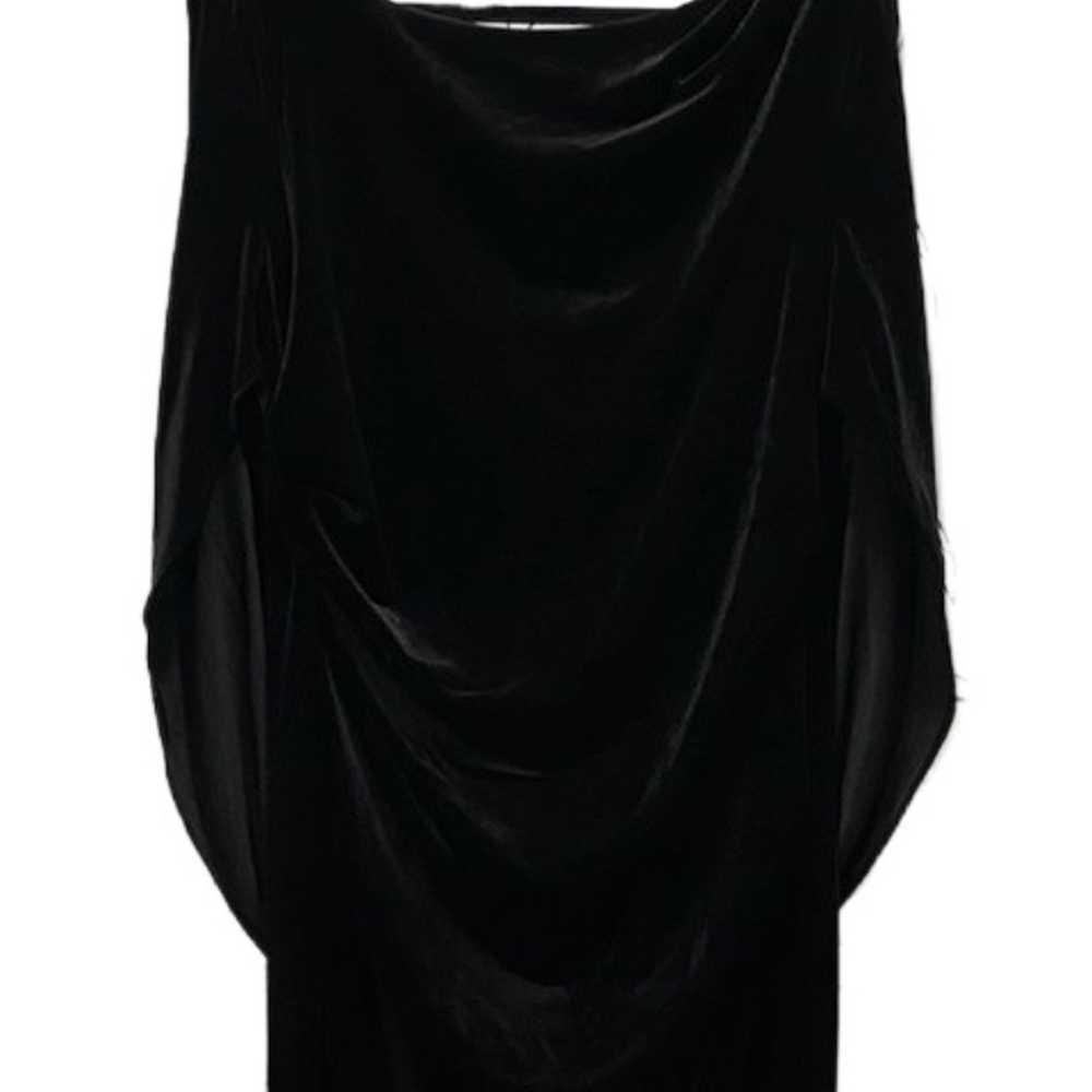 BLACK VELVET Womens Large Long Maxi Drape Cape Ba… - image 5