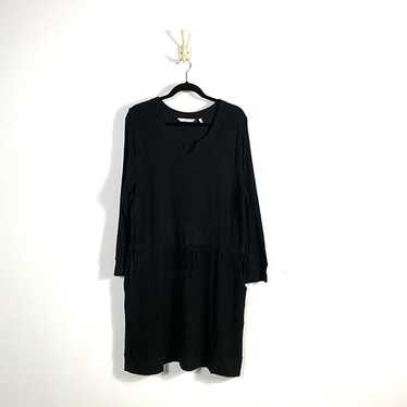 Soft Surroundings Easy Living Dress Black Super S… - image 1