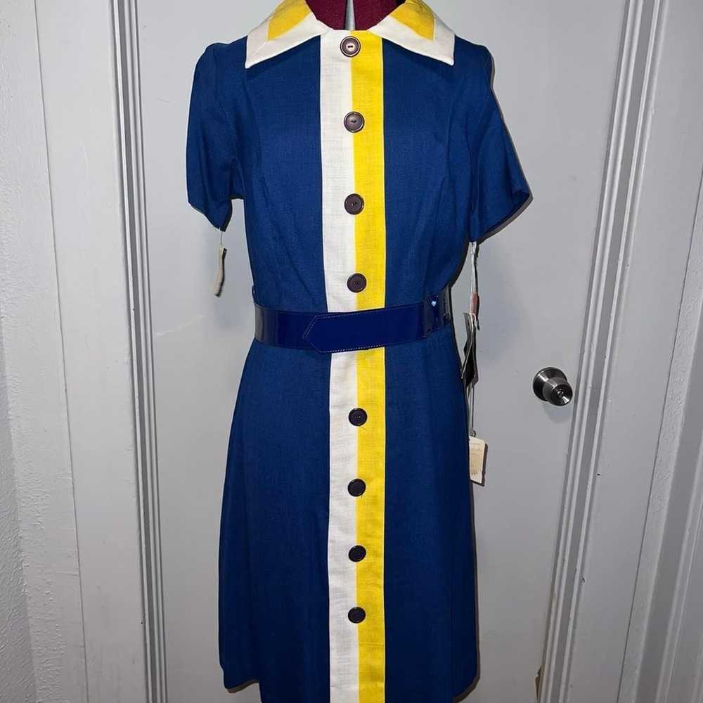 60s mod scooter dress large deadstock - image 1