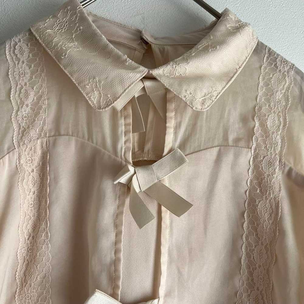 【Logita】Frill blouse, elegant, ribbon, fluttering… - image 6