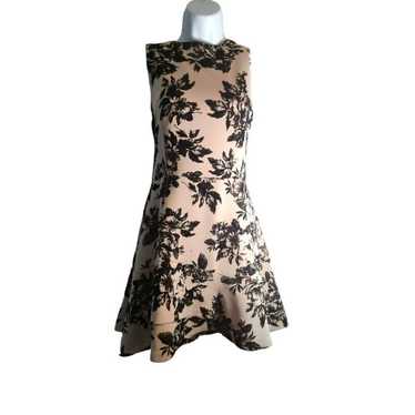 NWOT Love...Ady Flocked Floral Scuba Flounce Dress - image 1