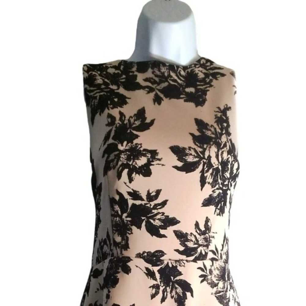 NWOT Love...Ady Flocked Floral Scuba Flounce Dress - image 2