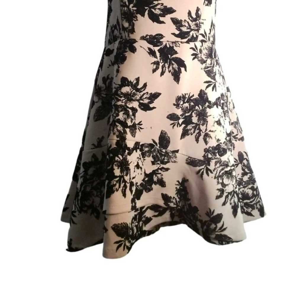 NWOT Love...Ady Flocked Floral Scuba Flounce Dress - image 4