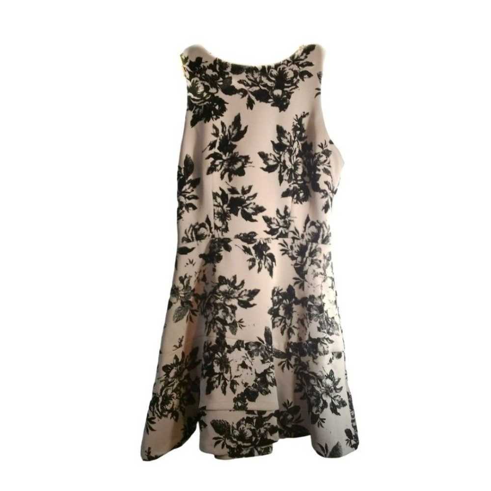 NWOT Love...Ady Flocked Floral Scuba Flounce Dress - image 5