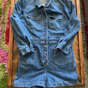 Madewell denim romper