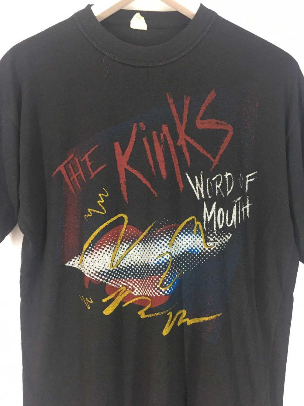 Band Tees × Vintage Vintage 80s The Kinks word of… - image 3