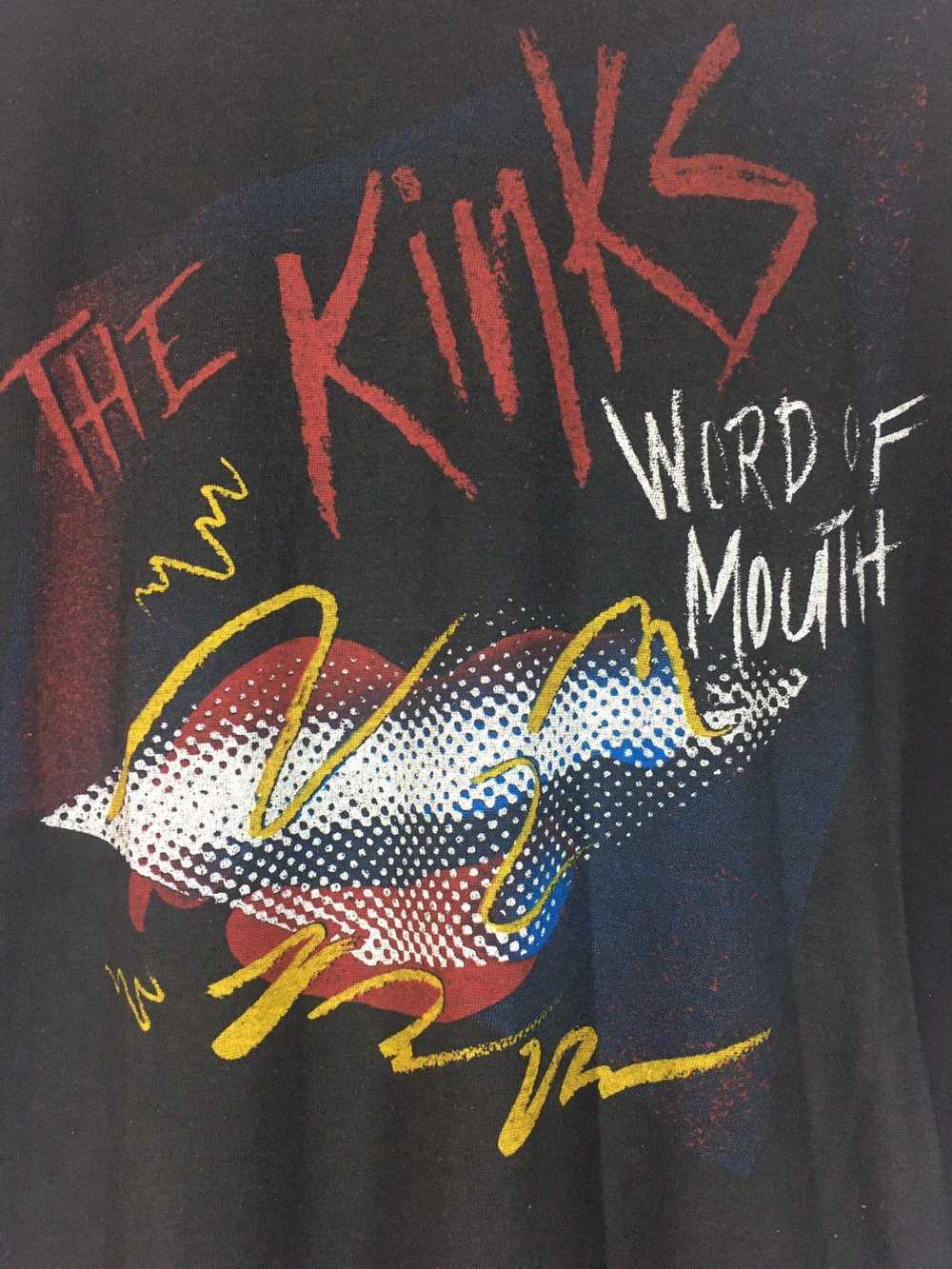 Band Tees × Vintage Vintage 80s The Kinks word of… - image 4