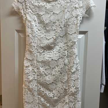 White Lace Dress Size Large - image 1