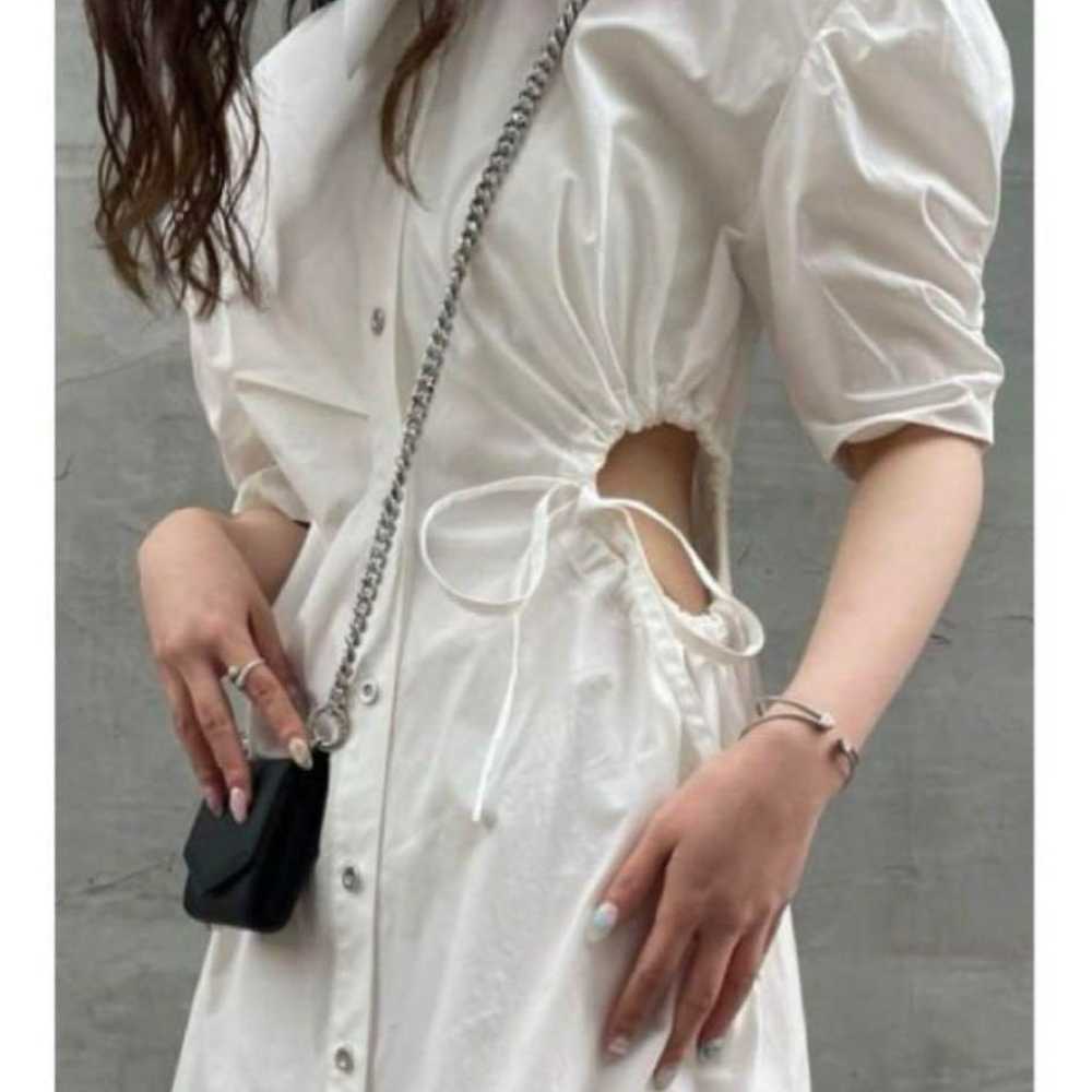 moussy SIDE OPEN SHIRT MINI dress size L. - image 1