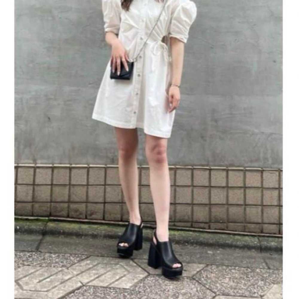 moussy SIDE OPEN SHIRT MINI dress size L. - image 2