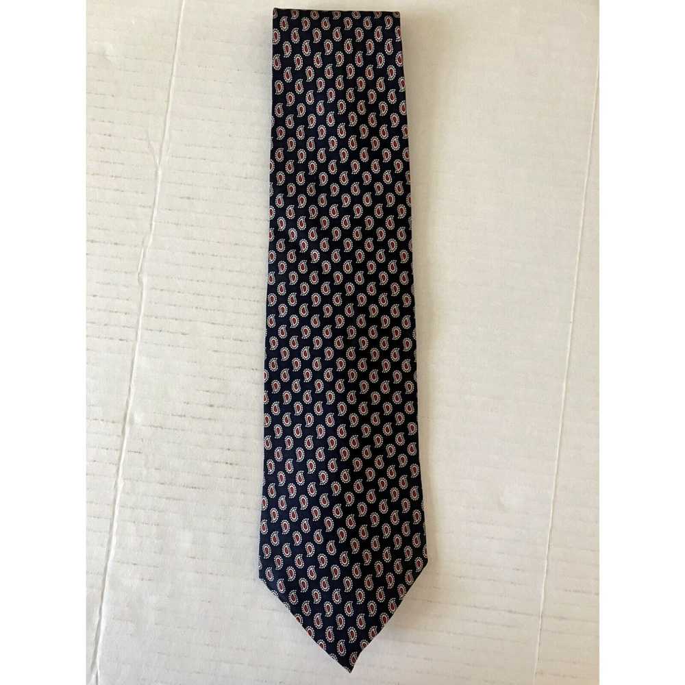 Vintage Andhurst Men's Necktie Tie Silk Navy Blue… - image 2