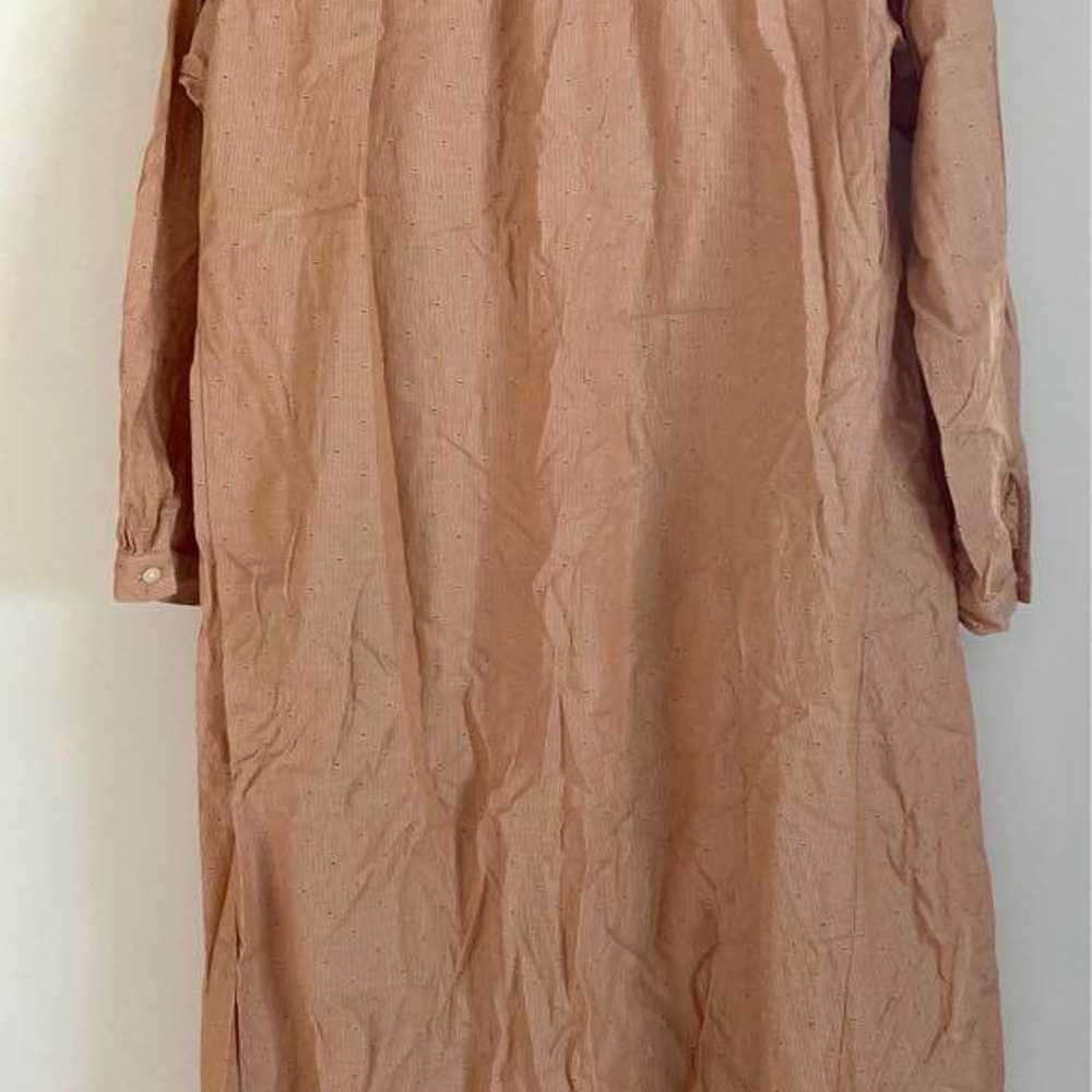 Uniqlo Ines Cotton Pintuck Shirt Dress Size L - image 5